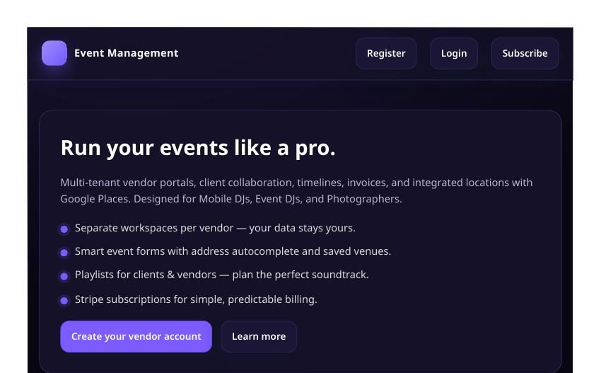 EventPal screenshot