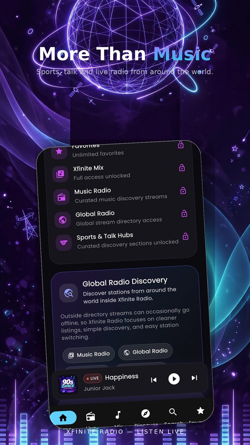 Xfinite Radio screenshot